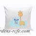 JDS Personalized Gifts Personalized Nursery Baby Giraffe Cotton Throw Pillow JMSI2674